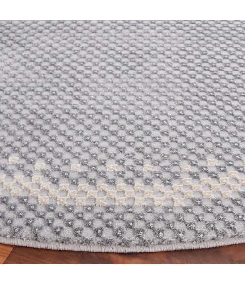 Safavieh Continental Grey / Beige CON118 6 ft. 7 in. X 6 ft. 7 in. Round Rug