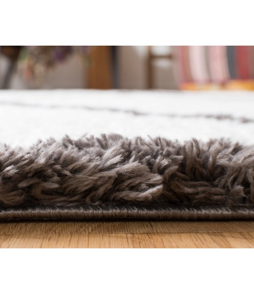 Safavieh Carmella Shag Cream / Grey Rug CRM222 8 ft. X 10 ft. Rectangle - Rugs Town Safavieh Carmella Shag Cream / Grey CRM222 8 ft. X 10 ft. Rectangle Rug