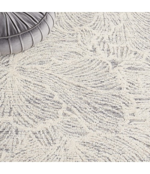 Safavieh Ebony Grey / Ivory EBN101 4 ft. X 6 ft. Rectangle Rug