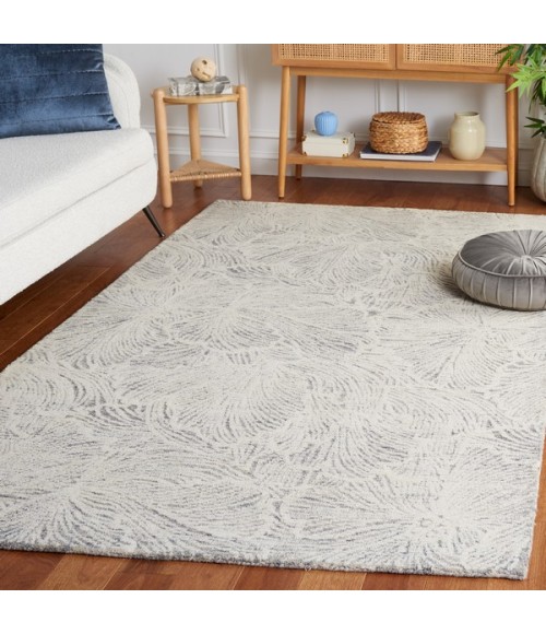 Safavieh Ebony Grey / Ivory EBN101 4 ft. X 6 ft. Rectangle Rug