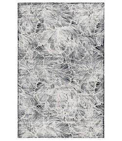 Safavieh Ebony Black / Ivory EBN101 5 ft. X 8 ft. Rectangle Rug