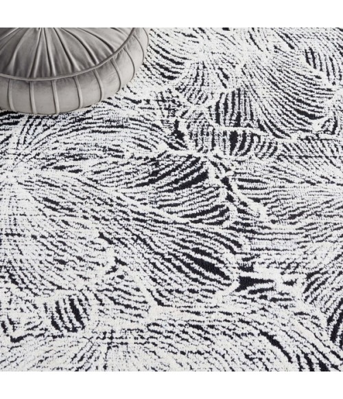 Safavieh Ebony Black / Ivory EBN101 5 ft. X 8 ft. Rectangle Rug