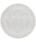 Safavieh Ebony Blue / Ivory EBN102 6 ft. X 6 ft. Round Rug