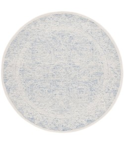 Safavieh Ebony Blue / Ivory EBN102 6 ft. X 6 ft. Round Rug