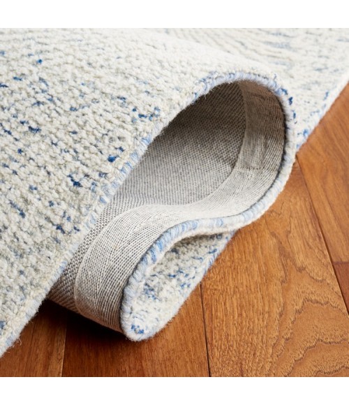 Safavieh Ebony Blue / Ivory EBN105 6 ft. X 9 ft. Rectangle Rug