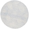 Safavieh Ebony Blue / Ivory EBN105 6 ft. X 6 ft. Round Rug