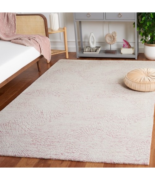 Safavieh Ebony Pink / Ivory EBN105 5 ft. X 8 ft. Rectangle Rug
