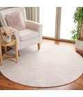 Safavieh Ebony Pink / Ivory EBN105 6 ft. X 6 ft. Round Rug
