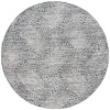 Safavieh Ebony Black / Ivory EBN105 6 ft. X 6 ft. Round Rug