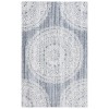 Safavieh Ebony Grey / Ivory EBN106 3 ft. X 5 ft. Rectangle Rug