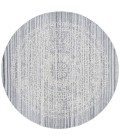 Safavieh Ebony Grey / Ivory EBN106 6 ft. X 6 ft. Round Rug