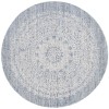 Safavieh Ebony Blue / Ivory EBN106 6 ft. X 6 ft. Round Rug