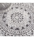Safavieh Ebony Brown / Ivory EBN106 6 ft. X 6 ft. Square Rug