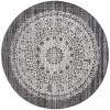 Safavieh Ebony Brown / Ivory EBN106 6 ft. X 6 ft. Round Rug