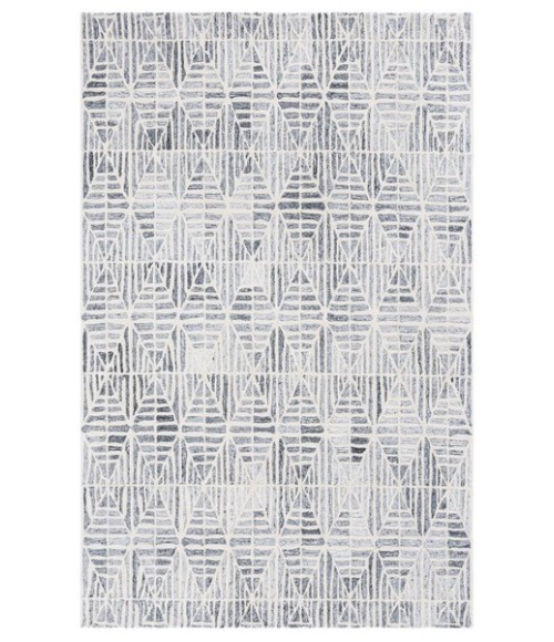 Safavieh Ebony Grey / Ivory EBN110 6 ft. X 9 ft. Rectangle Rug