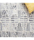 Safavieh Ebony Grey / Ivory EBN110 6 ft. X 9 ft. Rectangle Rug