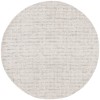 Safavieh Ebony Grey / Ivory EBN111 6 ft. X 6 ft. Round Rug