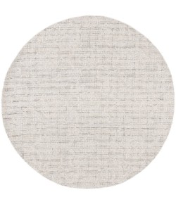 Safavieh Ebony Grey / Ivory EBN111 6 ft. X 6 ft. Round Rug