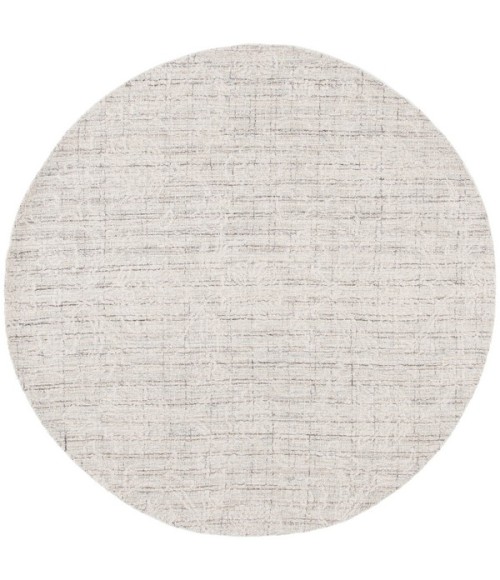 Safavieh Ebony Grey / Ivory EBN111 6 ft. X 6 ft. Round Rug