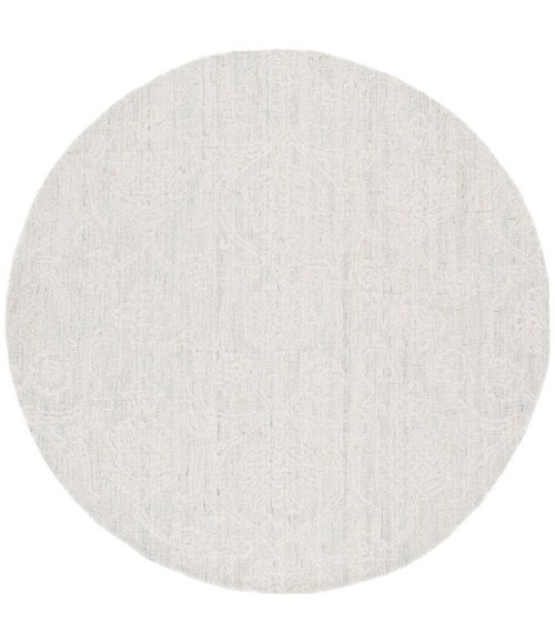 Safavieh Ebony Teal / Ivory EBN111 6 ft. X 6 ft. Round Rug