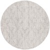 Safavieh Ebony Grey / Ivory EBN112 6 ft. X 6 ft. Round Rug