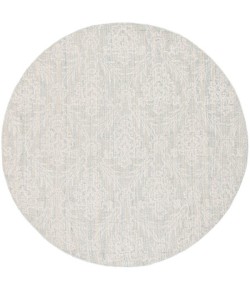 Safavieh Ebony Light Blue / Ivory EBN112 6 ft. X 6 ft. Round Rug