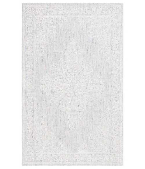 Safavieh Ebony Light Grey / Ivory EBN113 5 ft. X 8 ft. Rectangle Rug
