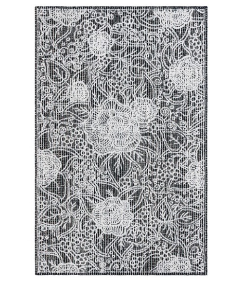 Safavieh Ebony Black / Ivory EBN114 5 ft. X 8 ft. Rectangle Rug