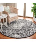 Safavieh Ebony Black / Ivory Rug EBN114 6 ft. X 6 ft. Round - Rugs Town Safavieh Ebony Black / Ivory EBN114 6 ft. X 6 ft. Round Rug