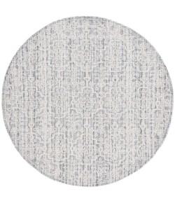 Safavieh Ebony Blue / Ivory EBN115 6 ft. X 6 ft. Round Rug