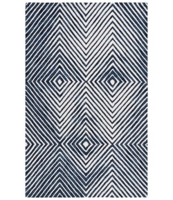 Safavieh Ebony Navy / Ivory EBN150 8 ft. X 10 ft. Rectangle Rug
