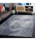 Safavieh Ebony Navy / Ivory EBN150 8 ft. X 10 ft. Rectangle Rug