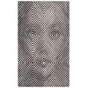 Safavieh Ebony Black / Ivory EBN150 8 ft. X 10 ft. Rectangle Rug