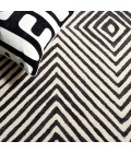 Safavieh Ebony Black / Ivory EBN150 8 ft. X 10 ft. Rectangle Rug