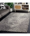 Safavieh Ebony Black / Ivory EBN150 8 ft. X 10 ft. Rectangle Rug