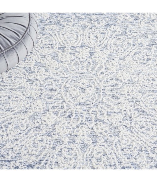 Safavieh Ebony Grey / Ivory EBN206 6 ft. X 6 ft. Square Rug