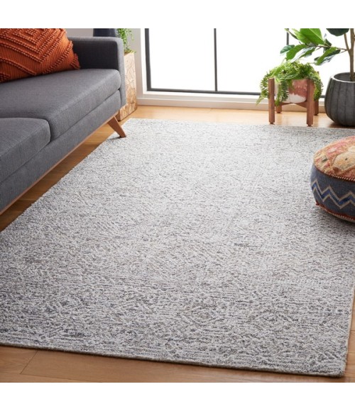 Safavieh Ebony Grey / Ivory EBN207 8 ft. X 10 ft. Rectangle Rug