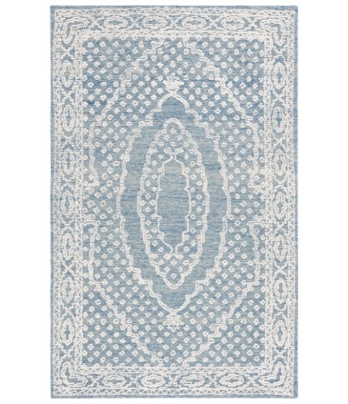 Safavieh Ebony Ivory / Navy EBN306 8 ft. X 10 ft. Rectangle Rug