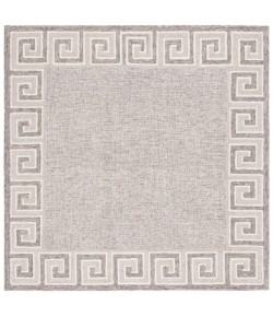 Safavieh Ebony Dark Grey / Ivory EBN354 6 ft. X 6 ft. Square Rug