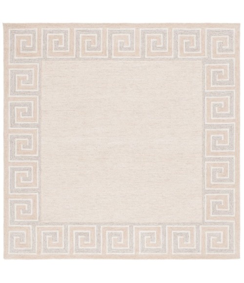 Safavieh Ebony Brown / Ivory EBN354 6 ft. X 6 ft. Square Rug