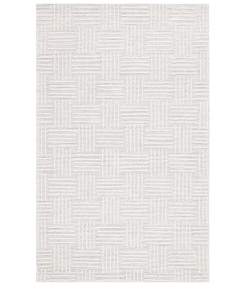 Safavieh Ebony Light Grey / Ivory EBN355 4 ft. X 6 ft. Rectangle Rug