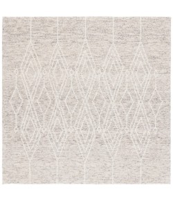 Safavieh Ebony Grey / Ivory EBN357 6 ft. X 6 ft. Square Rug