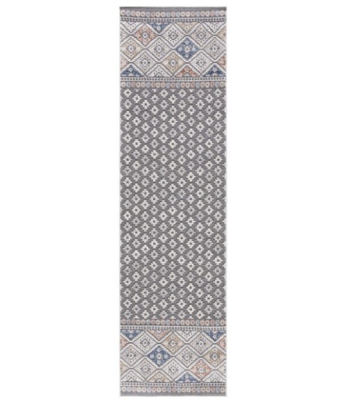 Safavieh Eternal Grey / Blue Rust Rug ETL202 2 ft. 2 in. X 8 ft. Runner - Rugs Town Safavieh Eternal Grey / Blue Rust ETL202 2 ft. 2 in. X 8 ft. Runner Rug