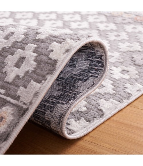 Safavieh Eternal Grey / Blue Rust Rug ETL202 8 ft. X 10 ft. Rectangle - Rugs Town Safavieh Eternal Grey / Blue Rust ETL202 8 ft. X 10 ft. Rectangle Rug