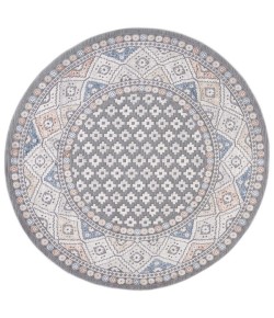 Safavieh Eternal Grey / Blue Rust ETL202 6 ft. 7 in. X 6 ft. 7 in. Round Rug
