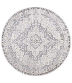 Safavieh Eternal Grey / Ivory ETL206 6 ft. 7 in. X 6 ft. 7 in. Round Rug