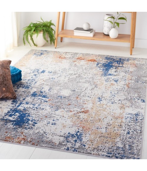 Safavieh Eternal Grey / Blue Gold ETL228 8 ft. X 10 ft. Rectangle Rug