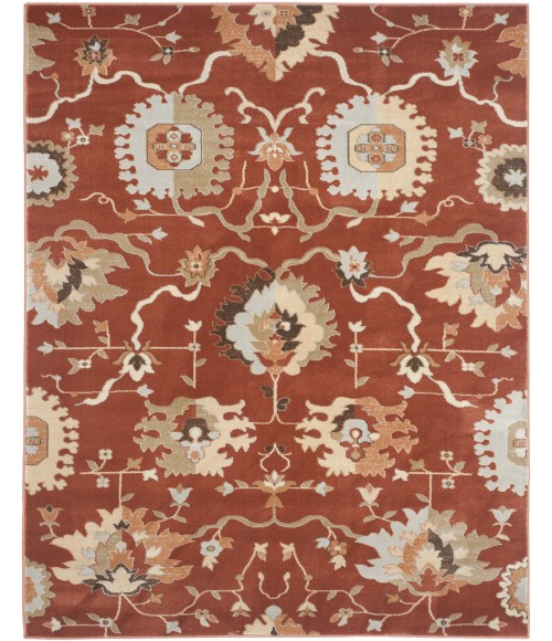 Safavieh Florenteen Rust / Ivory FLR129 5 ft. 1 in. X 7 ft. 7 in. Rectangle Rug