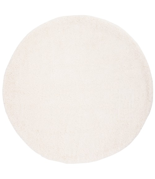 Safavieh Fontana Shag  Ivory FNT800 5 ft. 3 in. X 5 ft. 3 in. Round Rug