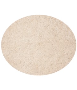 Safavieh Fontana Shag  Creme FNT800 4 ft. X 4 ft. Round Rug